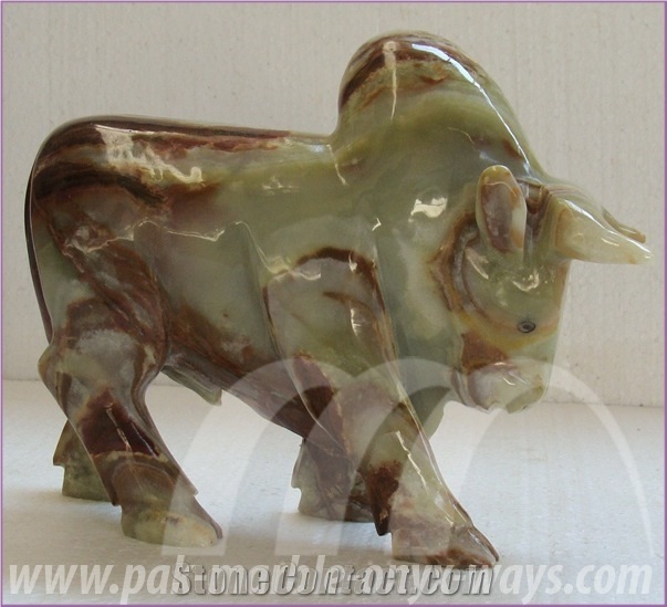 Onyx Ox Artifacts & Handcrafts Green in Stock 8 Inch