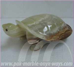 Onyx Turtle Green Artifacts Pf Pakistan in Stock 10 Inch