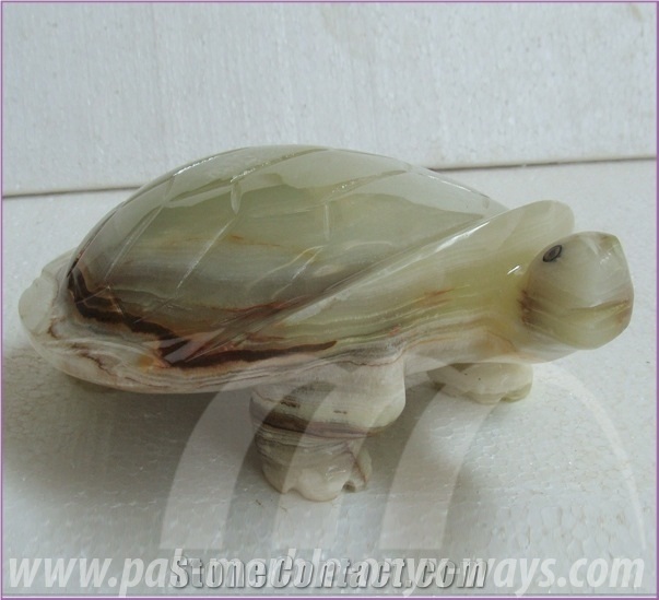Turtle Onyx Artifacts Green in Stock 10 Inch