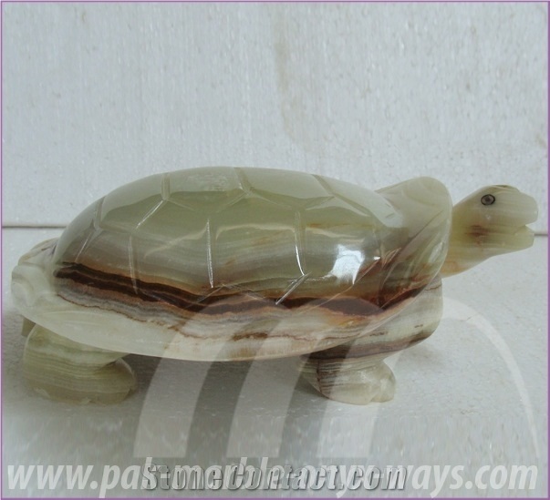 Turtle Onyx Artifacts Green in Stock 10 Inch