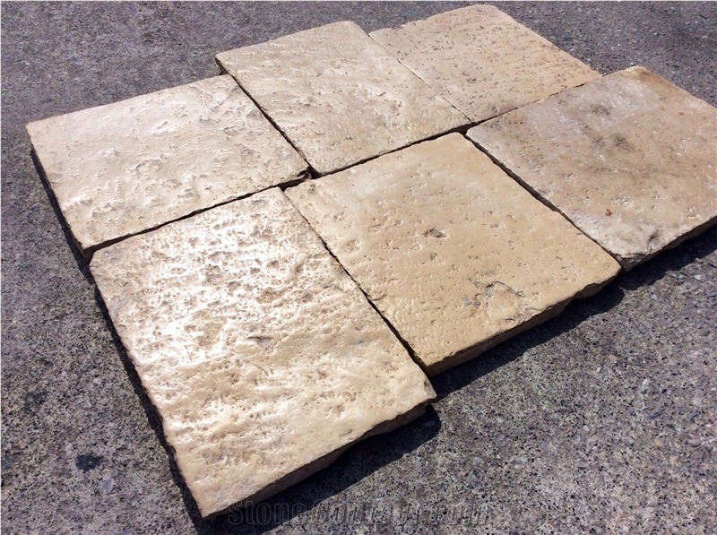 Antique French Stone Flooring, France Beige Limestone Tiles & Slabs, Limestone Flooring