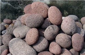Red Lava Stone Pebble