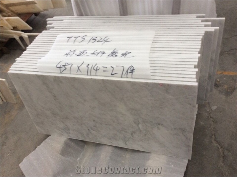 18"X36"X3/4" Oriental White Marble Cut to Size Slabs & Tiles, China White Marble