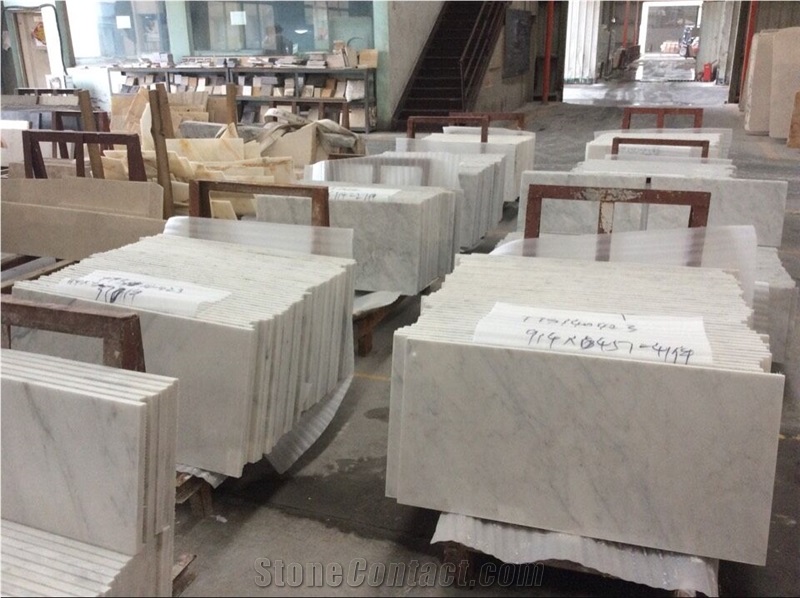 18"X36"X3/4" Oriental White Marble Cut to Size Slabs & Tiles, China White Marble