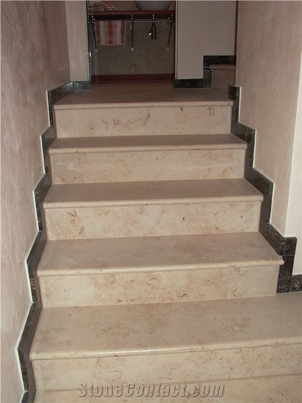 Verostone Jura Beige Honed Stairs
