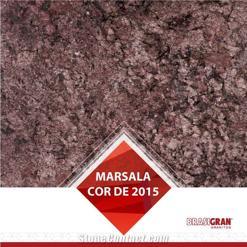 Marsala Granite - Bordeaux Ruby Granite