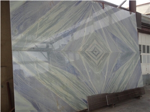 Azul Imperial Quartzite Slabs, Grey Brazil Quartzite Tiles & Slabs