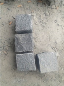 G654 Dark Grey Granite Pave Stone,Padang Dark Granite Kerbstone,China Dark Grey Cubestone