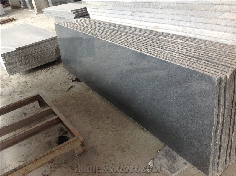 G654 Dark Grey Granite Tiles&Slabs,Padang Dark Wall Covering,Polished Sesame Black Floor Tiles