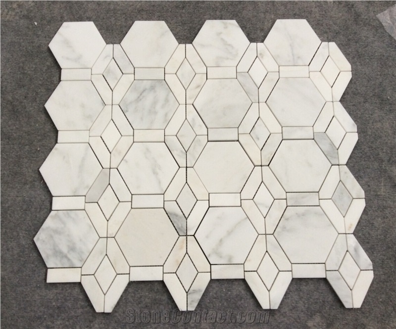 China Oriental White Mosaic Manufacturer Nvot-W008