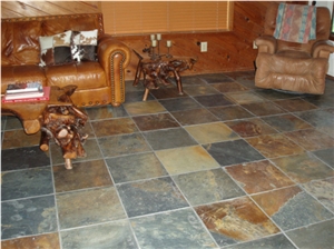 China Rusty Slate Stacked Stone Flooring & Walling Tiles,Cultured Stone,Ledge Stone for Wall Panel Decor