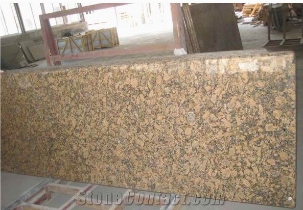G682 Granite Tiles for Kitchen Countertop / China Yellow Granite / Honey Jasper / Golden Sun / Golden Desert