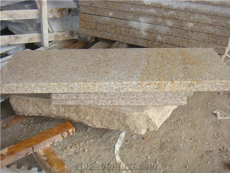 G682 Granite Tiles & Slabs / China Yellow Granite / Honey Jasper / Golden Sun / Golden Desert for Walling,Flooring,Clading