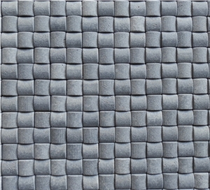 Hainan Grey Basalt Mosaic/Linear/Natural Stone Mosaic/Honed/Strips Mosaic, China Grey Basalt Mosaic