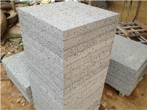 Lava Stone/China Hainan Grey Basalt Tiles/Honed/Paving/Walling/Flooring