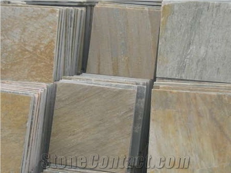 Slate/China Slate Tiles/Walling/Flooring/Paving/Rusty/China Slate Tiles, China Yellow Slate Slabs & Tiles