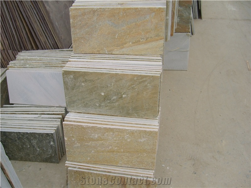 Slate/China Slate/Tiles/Walling/Flooring/Paving/Rusty/China Slate Tiles/Yellow