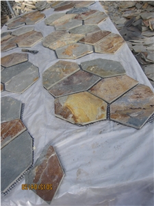 Slate/Cobble Stone/Rusty/On Mesh/Walling/Paving/Flooring/Multicolor