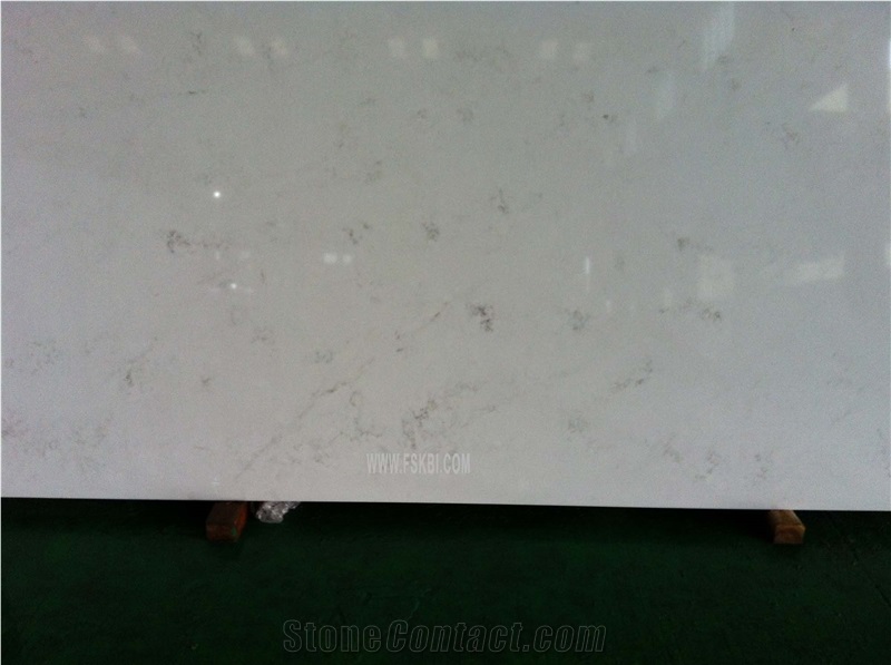 Artifical Stone, Quartz Surface Same Color as Carrara Marble