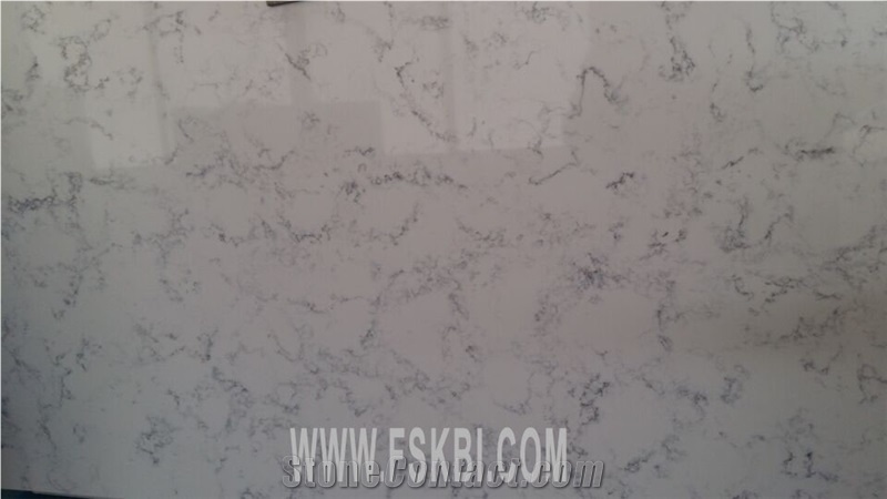Quartz Stone Veined Color Carrara Pattern