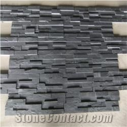 Cultured Slate Stone,Garden Paving Stone,Roof Covering Tiles,Natural Dark Grey Slate.