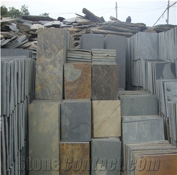 Hot Sale Natural Surface Chinese Rust Slate Cultured Stone,Stacked Stone Veneer Clearance