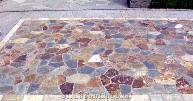 Irregular Random/Cut-To-Size Chinese Rust Slate Cultured Stone,Wall Cladding,Stacked Stone Veneer Clearance,On Sale