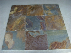 Natural Surface Chinese Rust Slate Cultured Stone,Wall Cladding,Stacked Stone Veneer Clearance