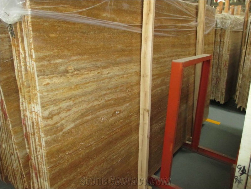 Noce Travertine Slabs,Turkey Polished Yellow/Brown Travertine,For Wall/Floor Covering