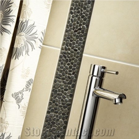 Pebble Stone Mosaic Shower Tray,Interior or Exterior Decoration