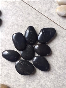Polished Black Pebble Stone,River Stone