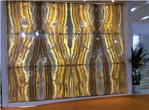 Yellow Onyx,Background Wall Covering,Polished and Euphotic