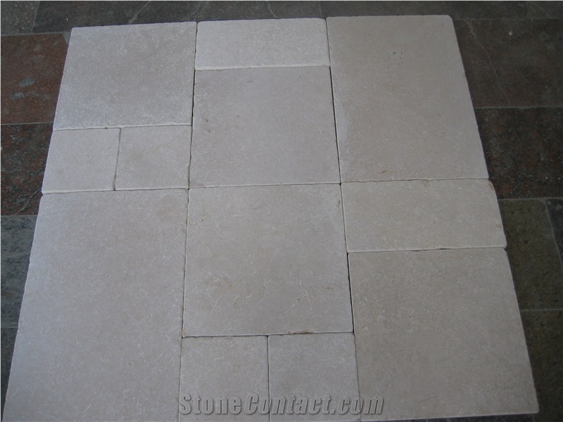 Sinai Pearl Limestone Pattern Tumbled, Beige Limestone Tiles