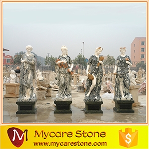 Garden Four Seasons Marble Statue, Hunan Marble Four Seasons Sculpture