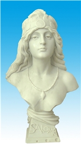Bust Sb-003, White Marble Sculpture & Statue