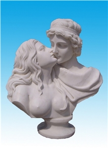 Bust Sb-005, White Marble Sculpture & Statue