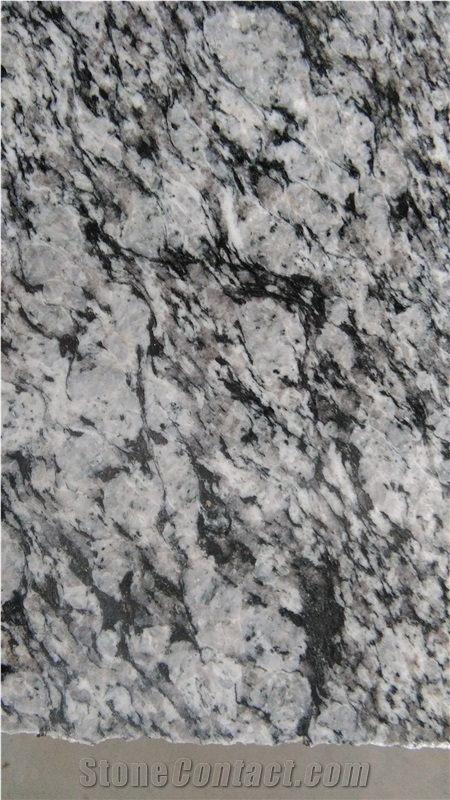 G708 Granite,China White Granite,Spary White Slab, Sea Wave White Flower Long Slabs, Spary White Random Polished Slab Thickness 2cm