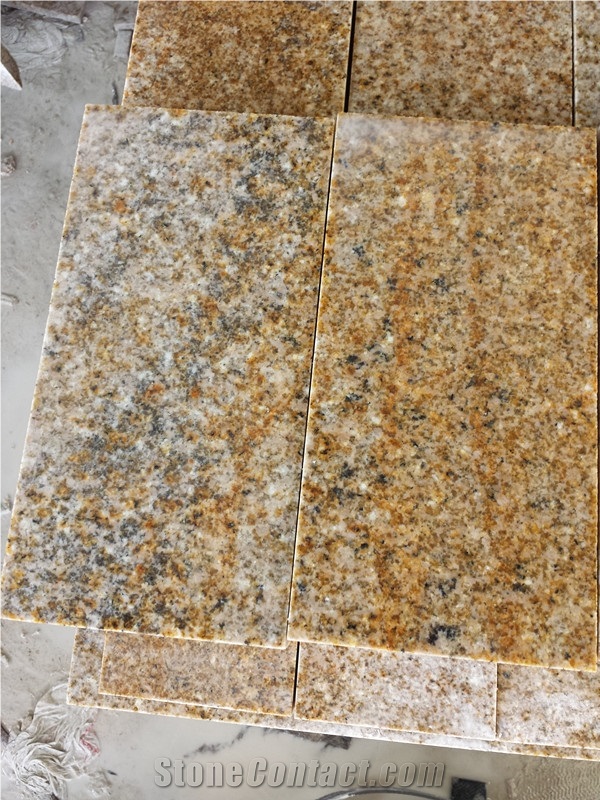 Polished Golden Yellow Granite Cut to Size, China G682 Granite Tiles, China Rust Stone,Thickness 2cm ,18-20usd for This Tile