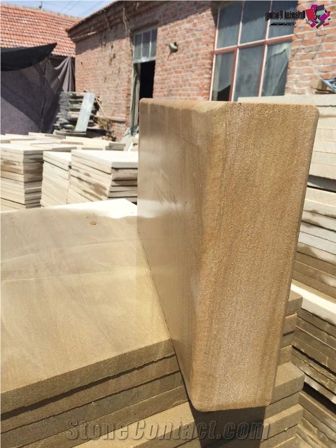 China Yellow Sandstone Stairs,Step, Riser, Tiles,