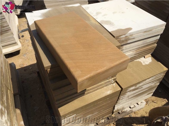 Sandstone Risers, Steps, China Yellow Sandstone Stairs & Steps