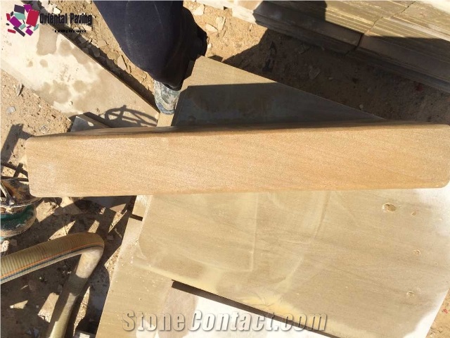 Sandstone Stairs, Steps, China Wooden Yellow Sandstone Stairs
