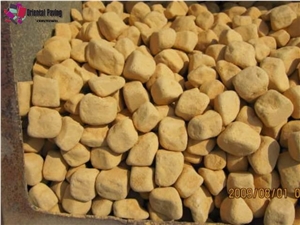 Yellow Sandstone Pebble Stone,Sandstone Gravels,Yellow Sandstone