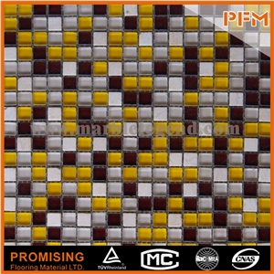 2014 New Trend Glass with Stone Mosaic Tiles,Chocolate Brown Tile,Glass and Stone Mosaic Fashion Design Golden Select Glass and Stone Mosaic Wall Tiles