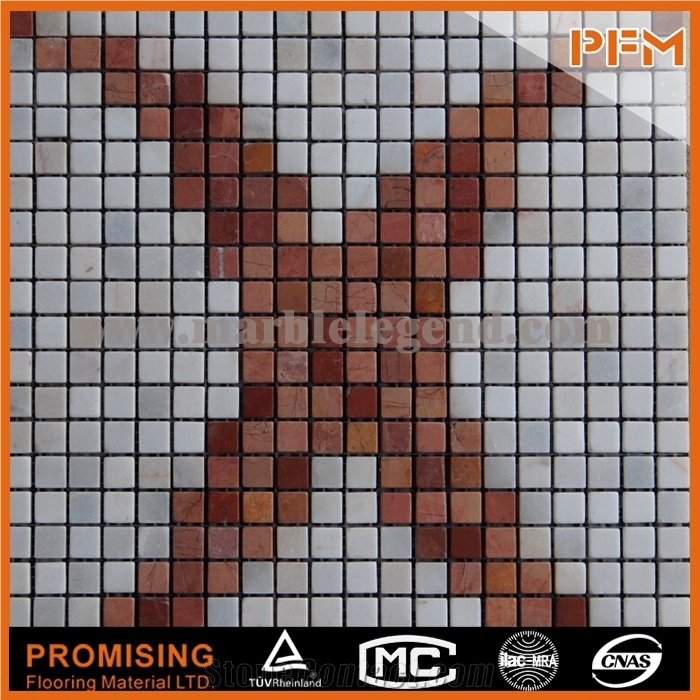 2015 Factory Price Natural Travertine Kitchen and Bathroom and Hotel Tiles Stone Mosaic