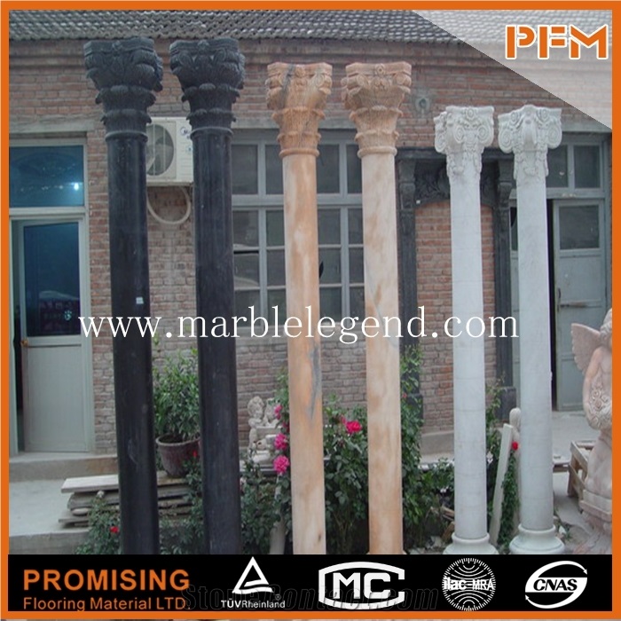 2015 New Fashoin Low Price Artificial Marble Column for Decoration, White Marble Column