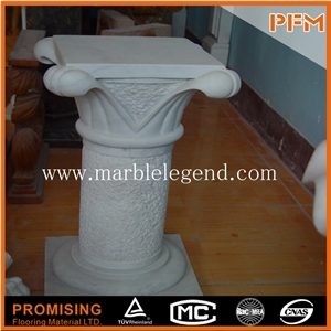 2015 New Fashoin Low Price Artificial Marble Column for Decoration, White Marble Column