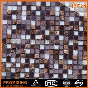 30x30mm Glass Mix Stone Mosaic,Glass Mix Stone Mosaic Tile