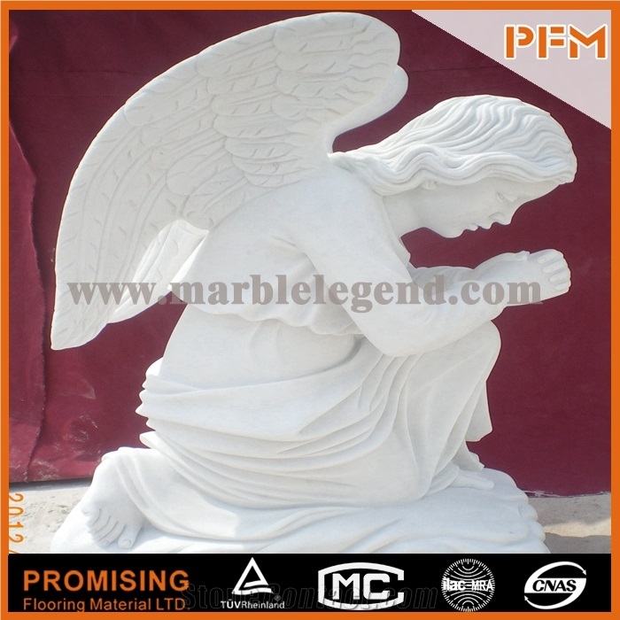 Beautiful Garden White Marble Angel Statue Praying