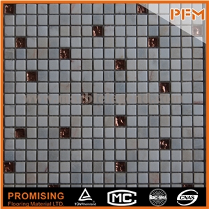Beautiful Square Brown Marble Mosaic for Wall Decoration 15x15mm