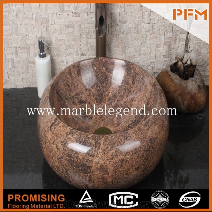 Best Quality Kitchen Brown Marble Sink,Natural Marble Stone Kitchen Sink,China Stone Supplier for Polished Marble Sink